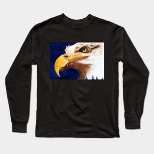 Eagle Watercolor Portrait Long Sleeve T-Shirt